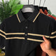Turbo Horizontal Stripes Men's Polo T-Shirt