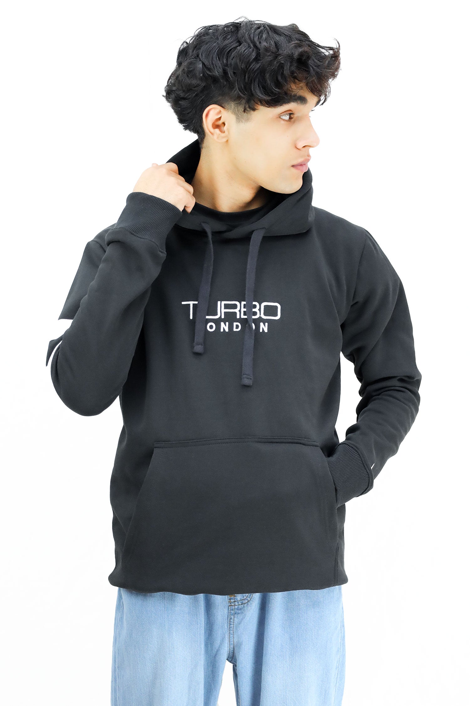 Turbo Elbow Panel Stripe Fleece Hoodie