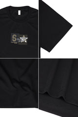 Trendiz Star Graphic Crew Neck Tee In Black