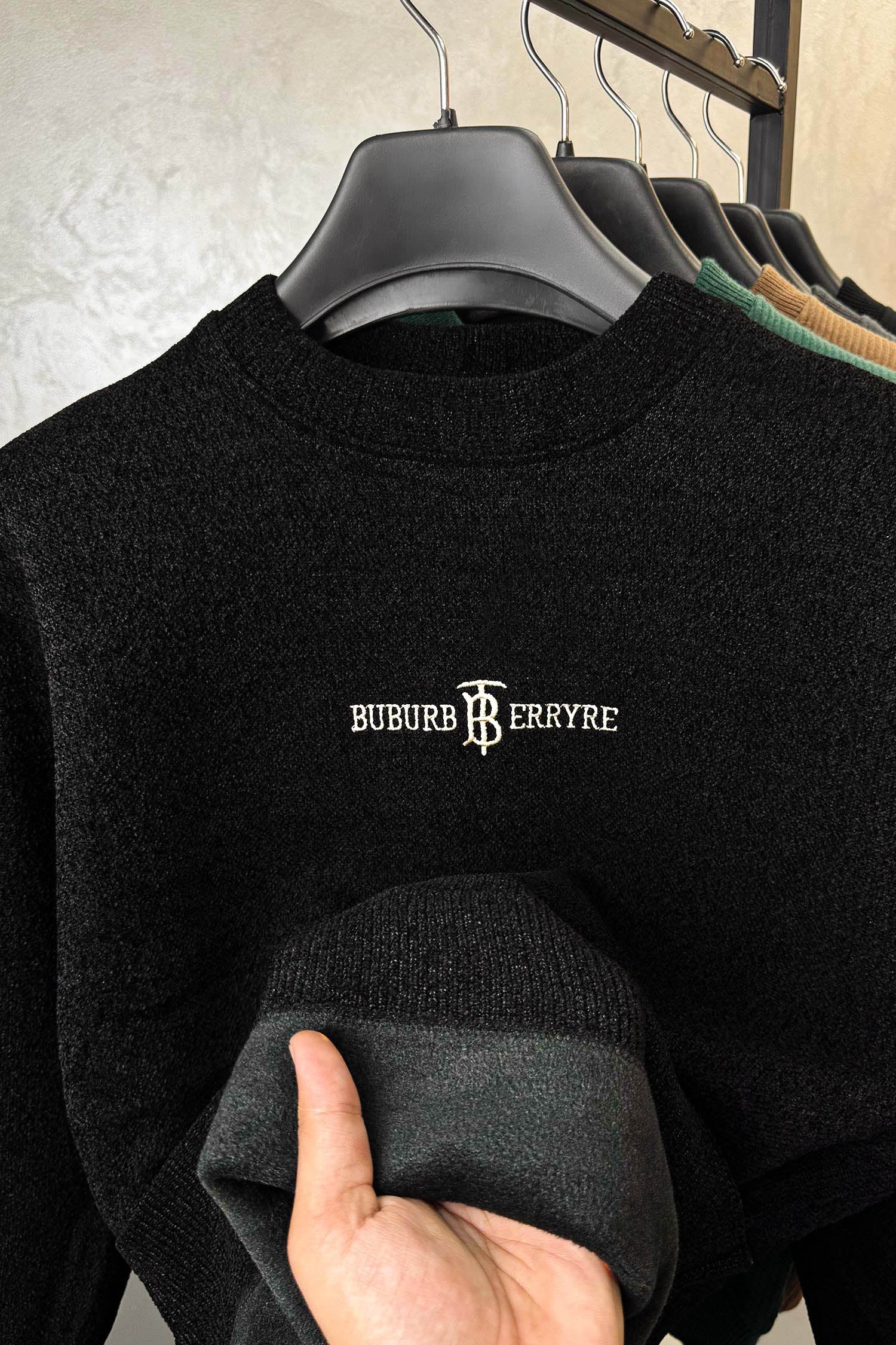 Wool Knitwear Round Neck Imported Men's Sweatshirt