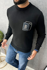 Belent Grip Bottom Round Neck Imported Men's Sweatshirt