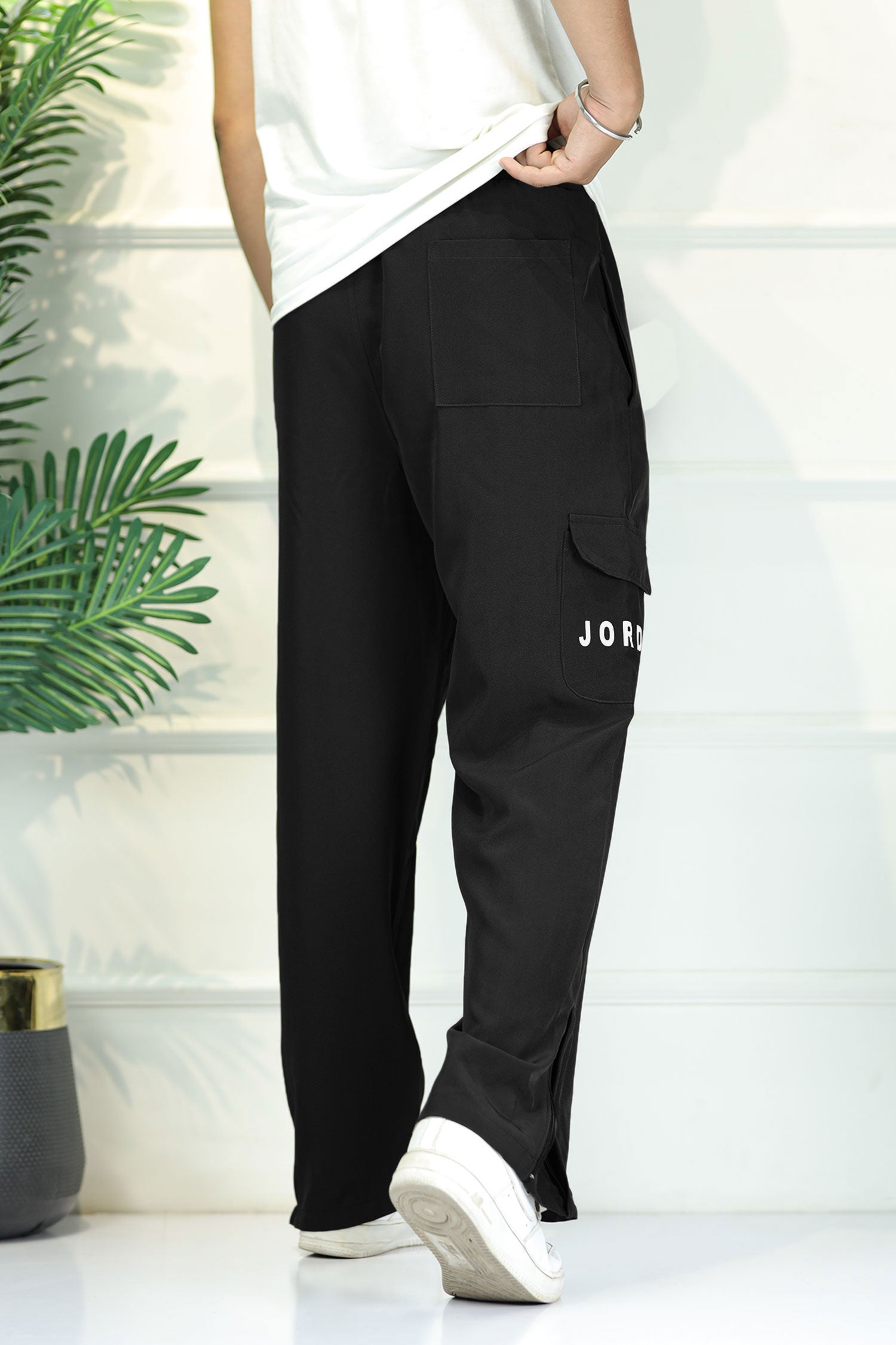 Jrdn 'Flare-Zip' Tactical Cargo-Style Micron Sportswear Trouser