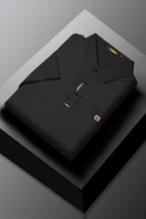 Turbo Passenger Comfort Stitchless Men's Polo Shirt In Black