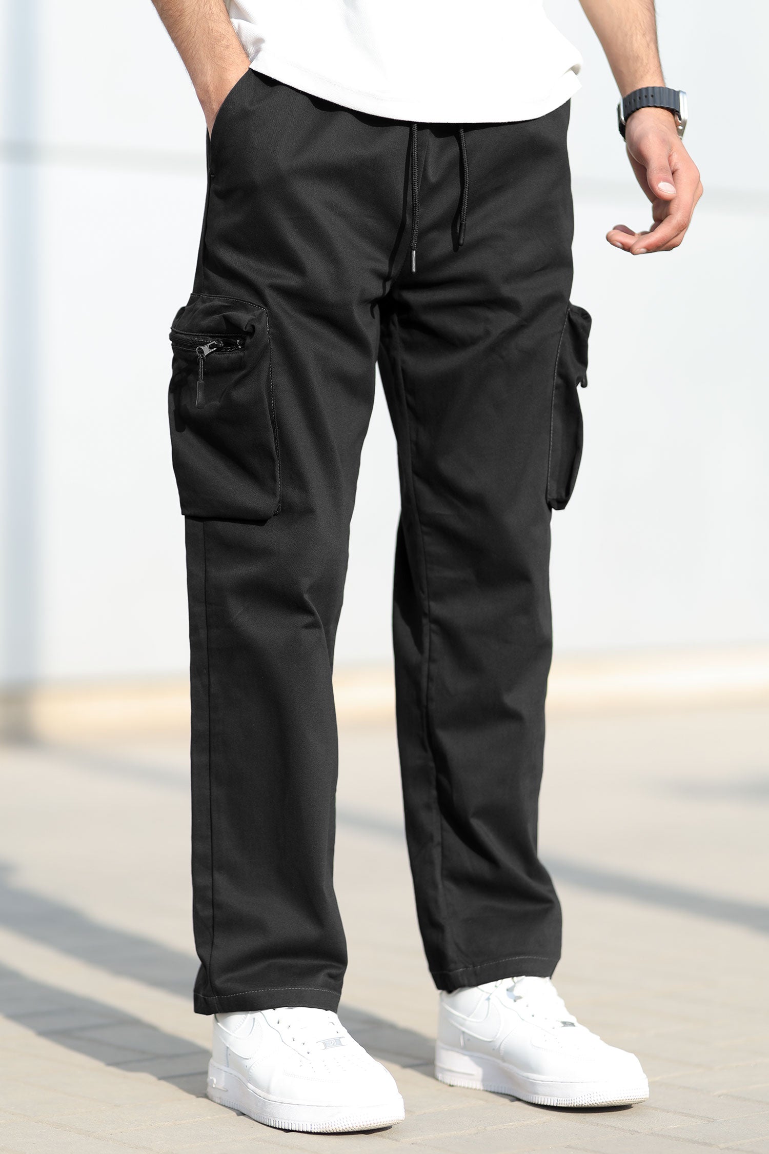 Turbo StreetFit Zip Pockets Imp Cotton Cargo Trouser