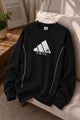 Adds Signature Round Neck Men's Sweatshirt In Black
