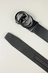 G Metal Alloy Automatic Buckle Branded Belt
