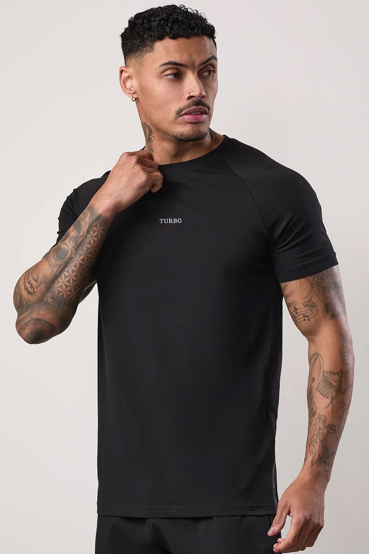 Turbo 'Men's One More Set' Drop Shoulder Dry-Fit Tee