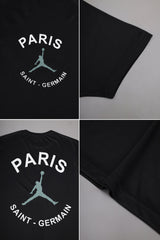 Jrdn Paris Slogan Edition Dry-Fit Tee In Black