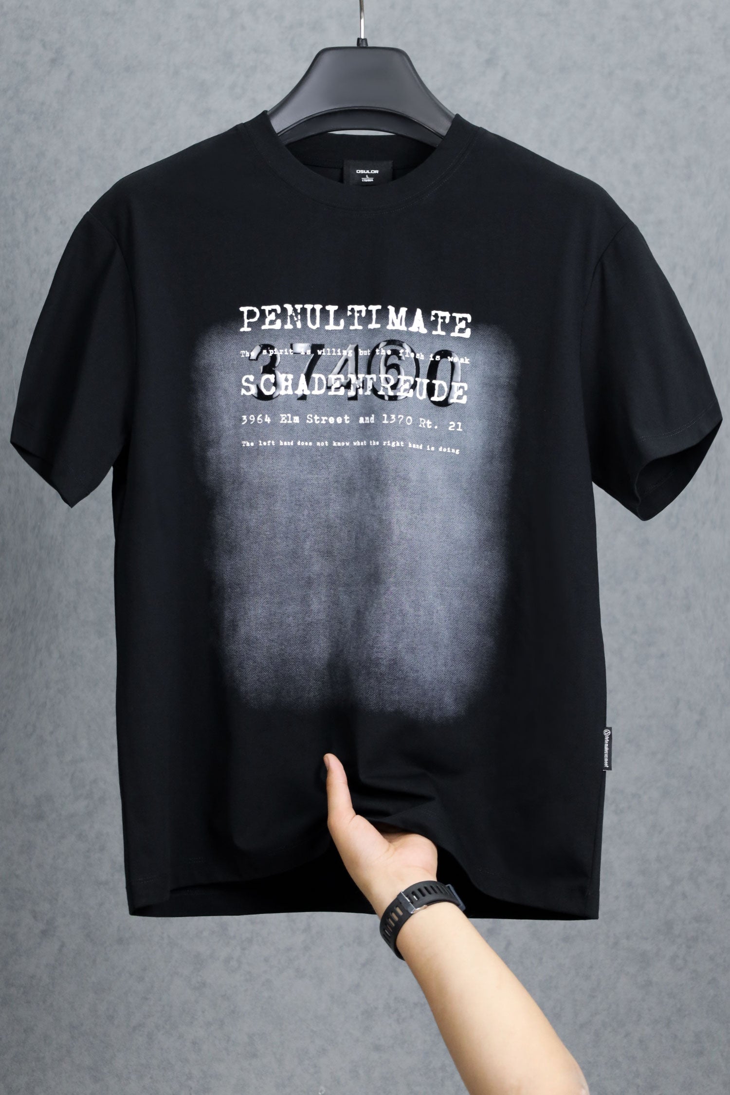Oslor Motivational Quote Crew Neck Tee