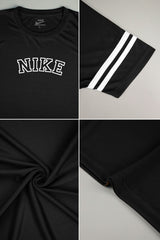 Nke Power Stretch Quick-Dry Round Neck T-Shirt In Black