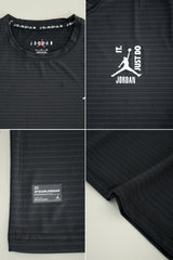 Jrdn Air Jst do it Textured Mesh Dry-Fit Tee In Black