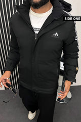 Adds 3 Stripe Double Sided Imported Puffer Jacket