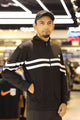 Nke Track Top "Pitch" Men Zipper Upper In Black