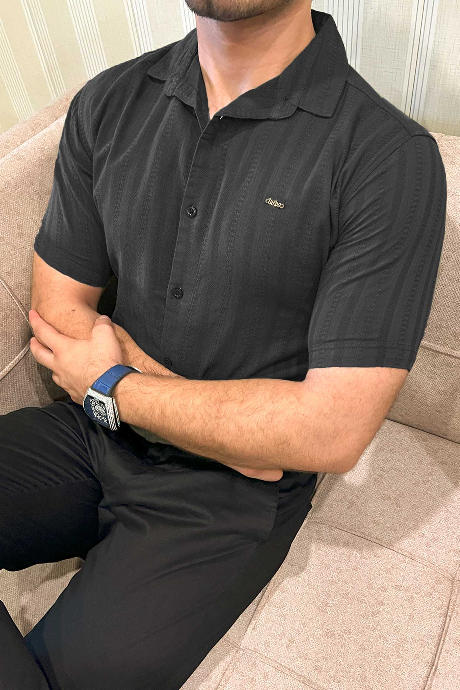 Turbo Endless Cool Embossed Casual Shirt