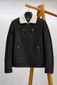 Men's Casual Multi-Pocket Zipper Imported Leather Jacket In Black
