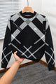 Burbry Monochrome Inspired Imported Round Neck Men's Sweater