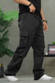 Men's Classic Casual Baggy Cargo Trouser In Black