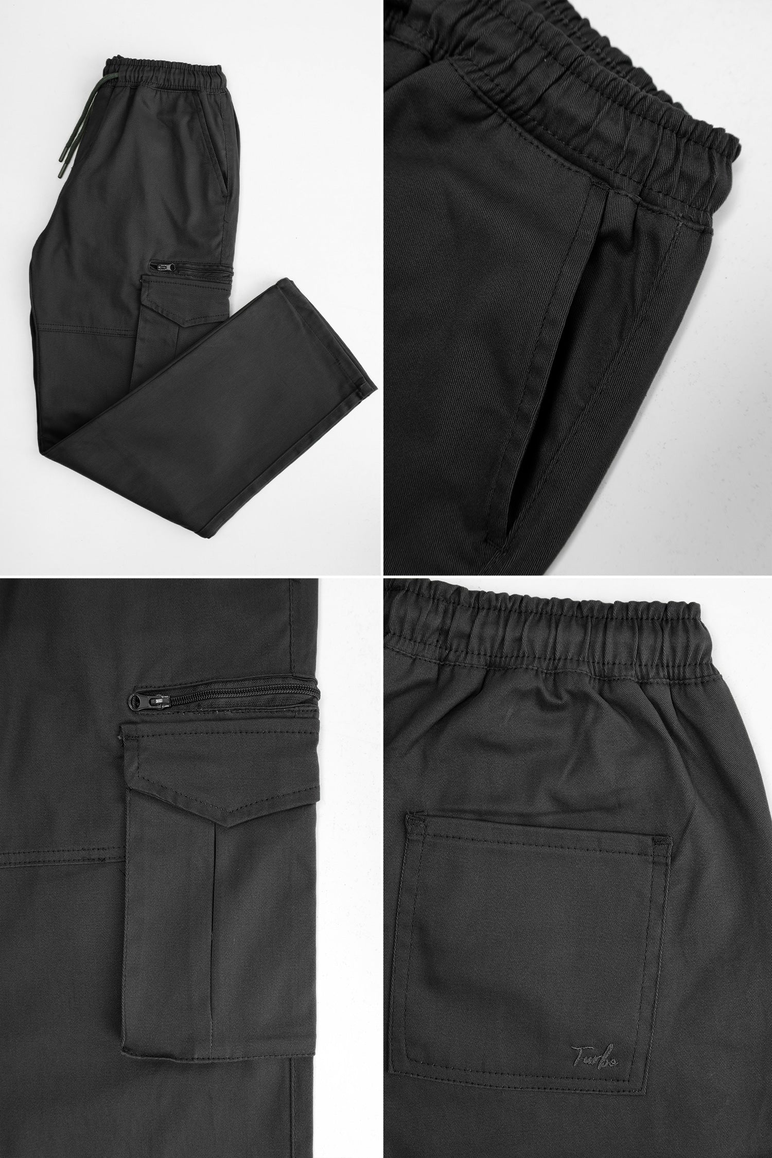 Turbo 'Recon' Division Zip-Detail Loose Bottom Cargo Trouser