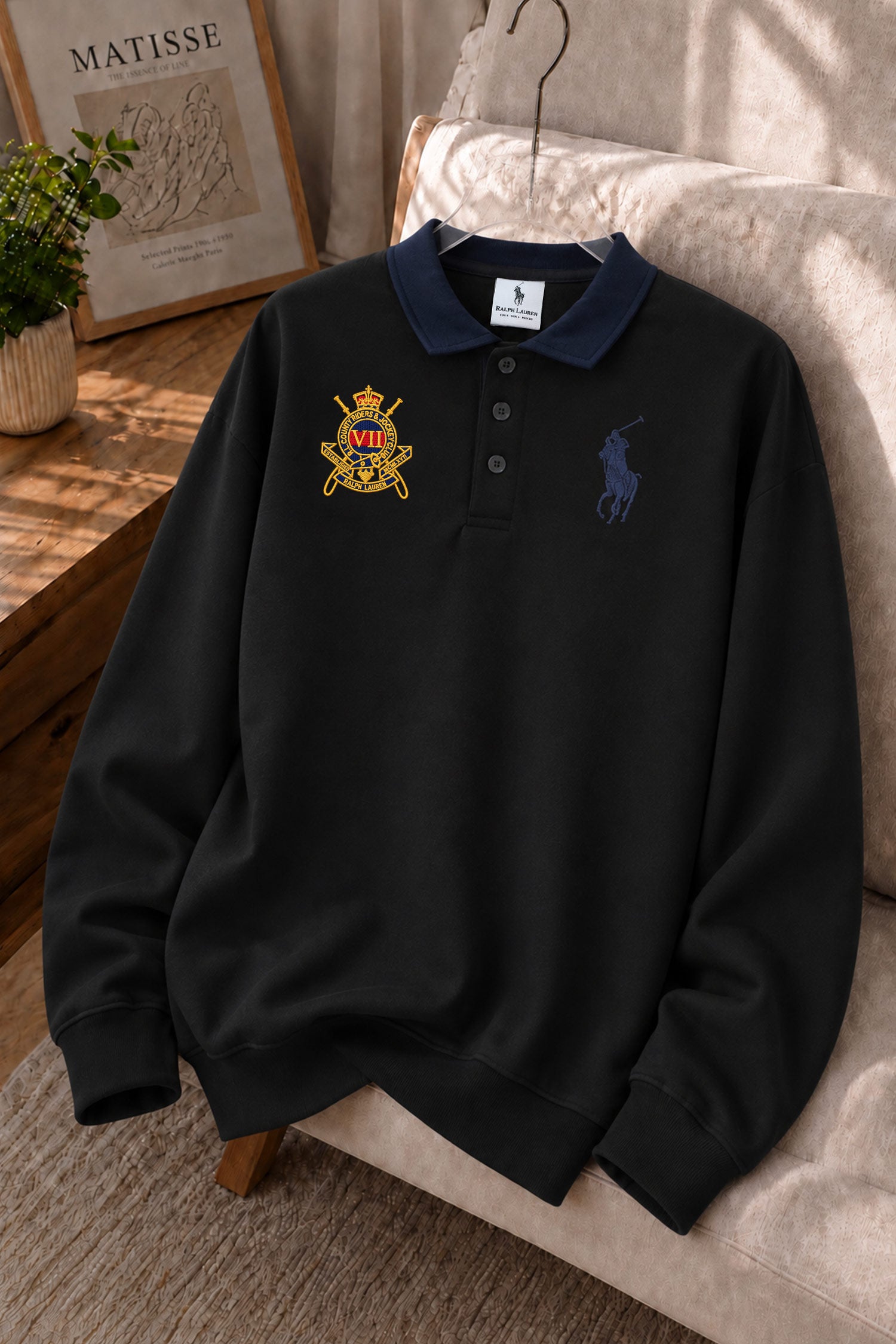 Polo Iconic Rugby Men's Sweatshirt In Black