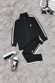 Polo Pony Style Side Stripe Zipper Kid's Co-Ord Set