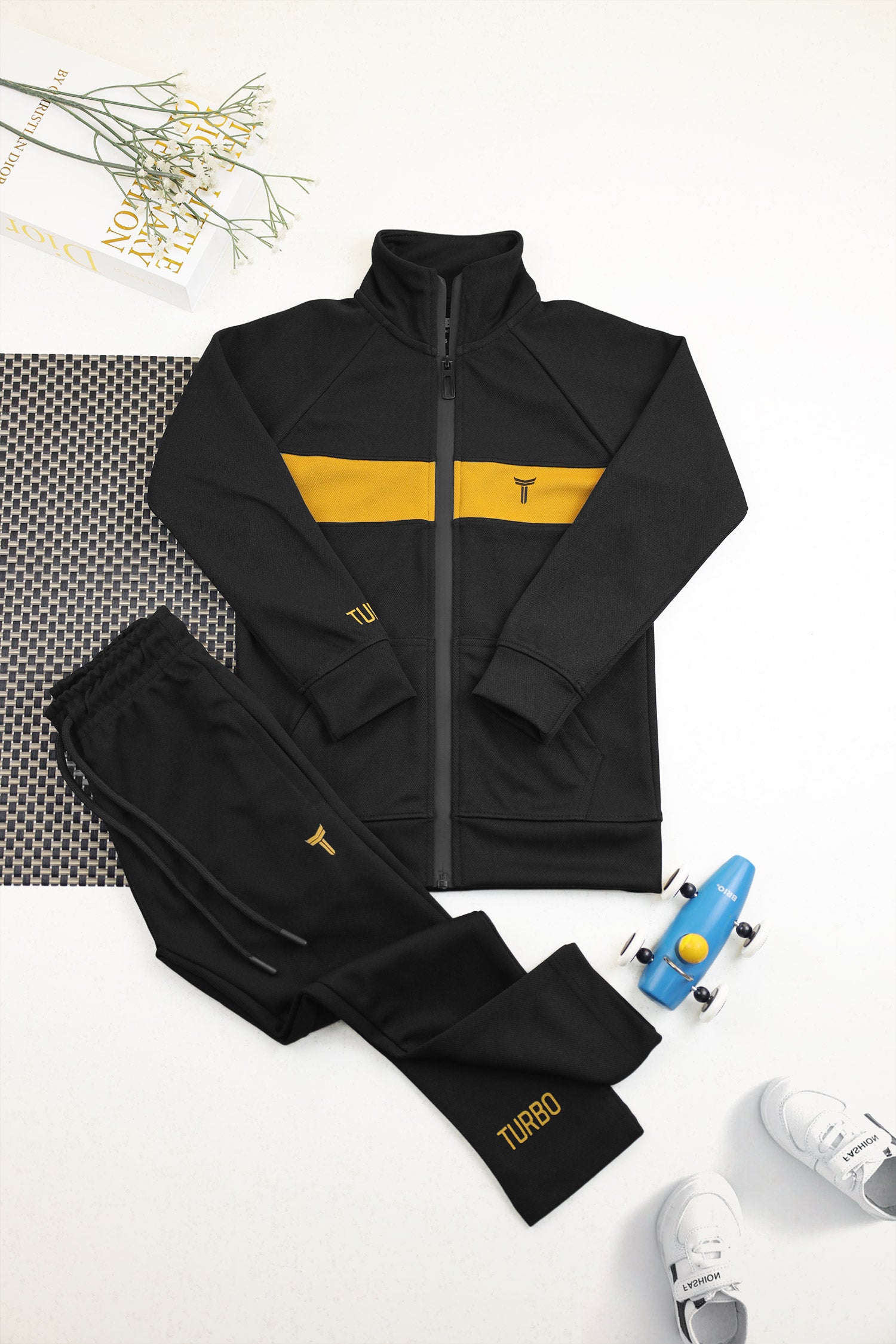 Turbo TrainFit Panel Unisex Younger Kids Tracksuit