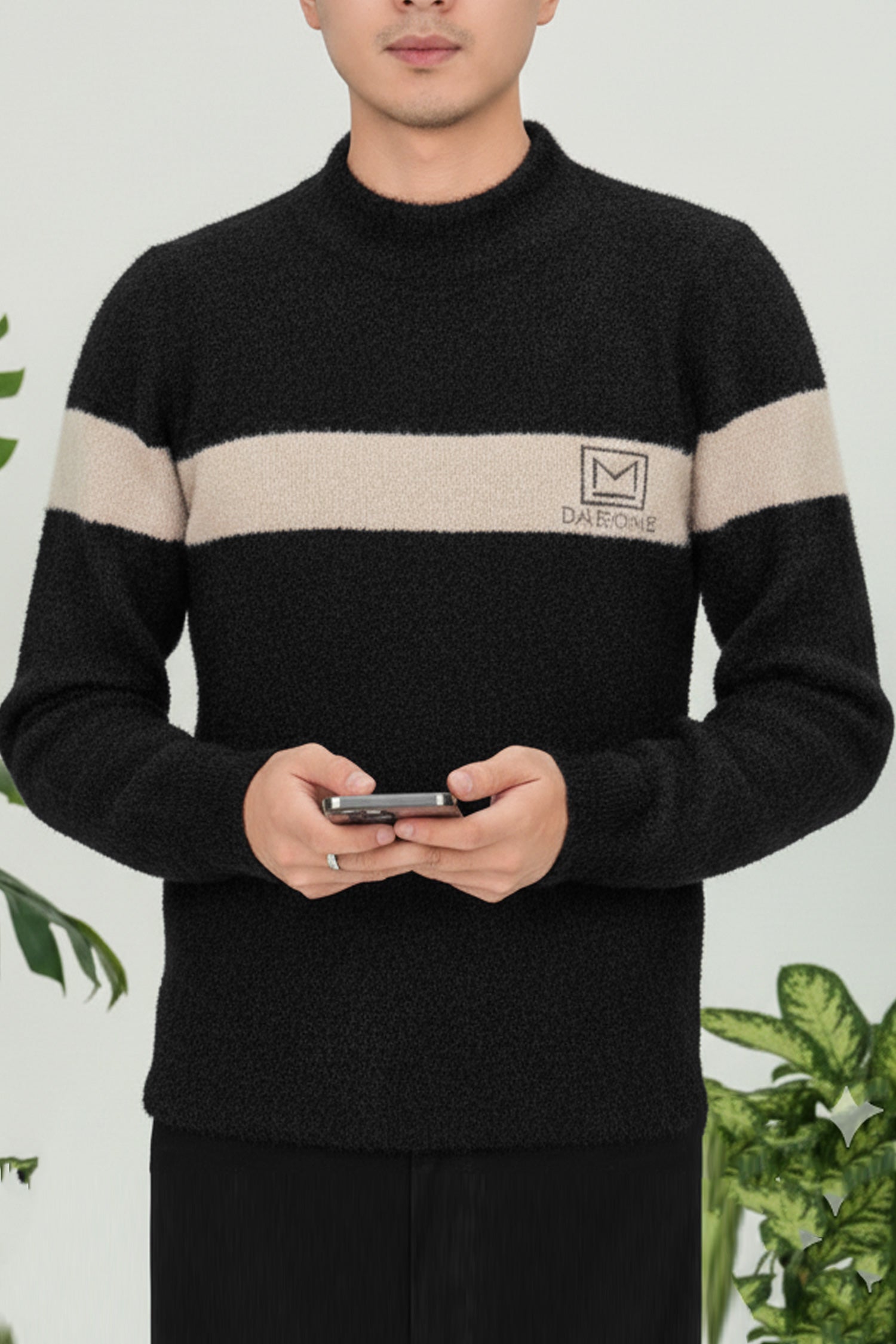 Pullover Imported Round Neck Men's Sweater