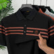 Turbo Horizontal Stripes Style Men's Polo T-Shirt