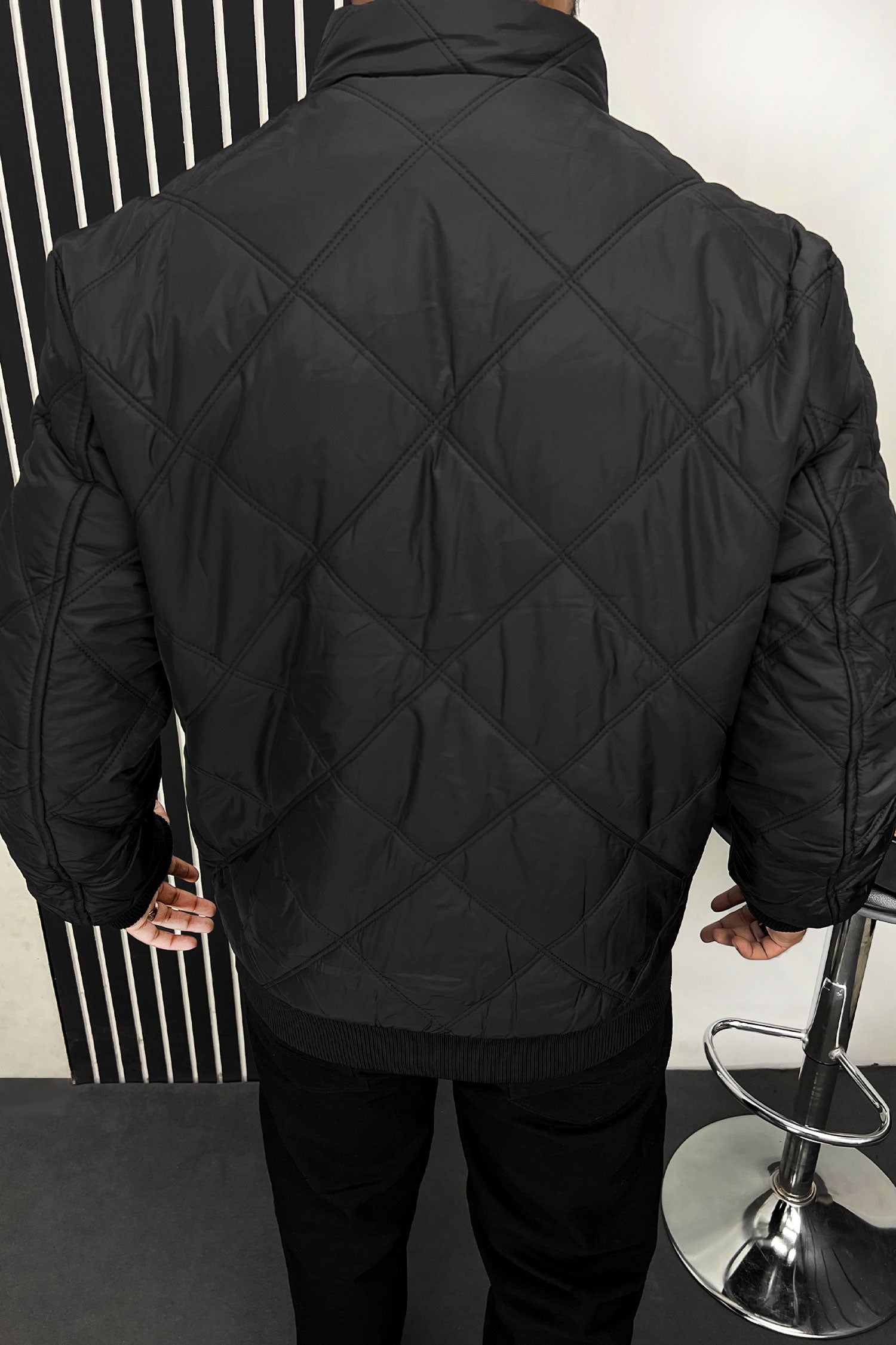 Tmy Dual Stitch Padded Imported Puffer Jacket