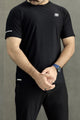 Skchr Activewear Essential Imp Dry-Fit Tee In Black
