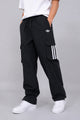 Adds Mid-Rise Pocket Side Stripe Loose Bottom Trouser