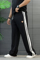 Turbo Club Striped Wide-Leg Loose Bottom Trouser