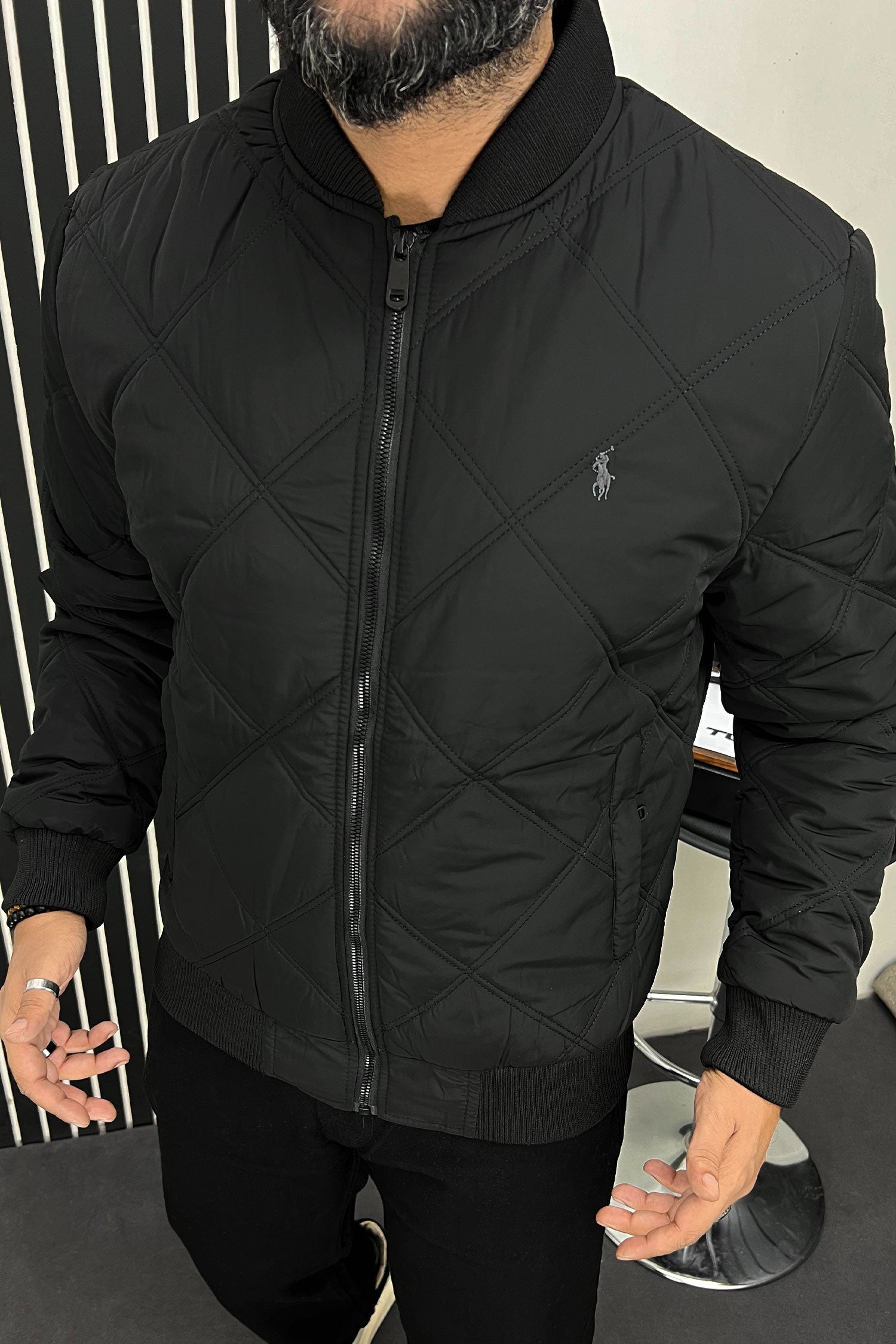 Polo Rph Lren Rib Style Imported Puffer Jacket