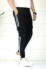 Adds Micro Stripes Slimfit Imported Sportswear Trouser