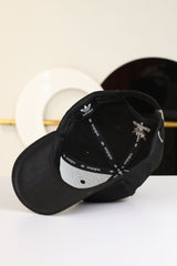 Adds Relaxed-Strap Back Trefoil Imp Polyester Cap In Black