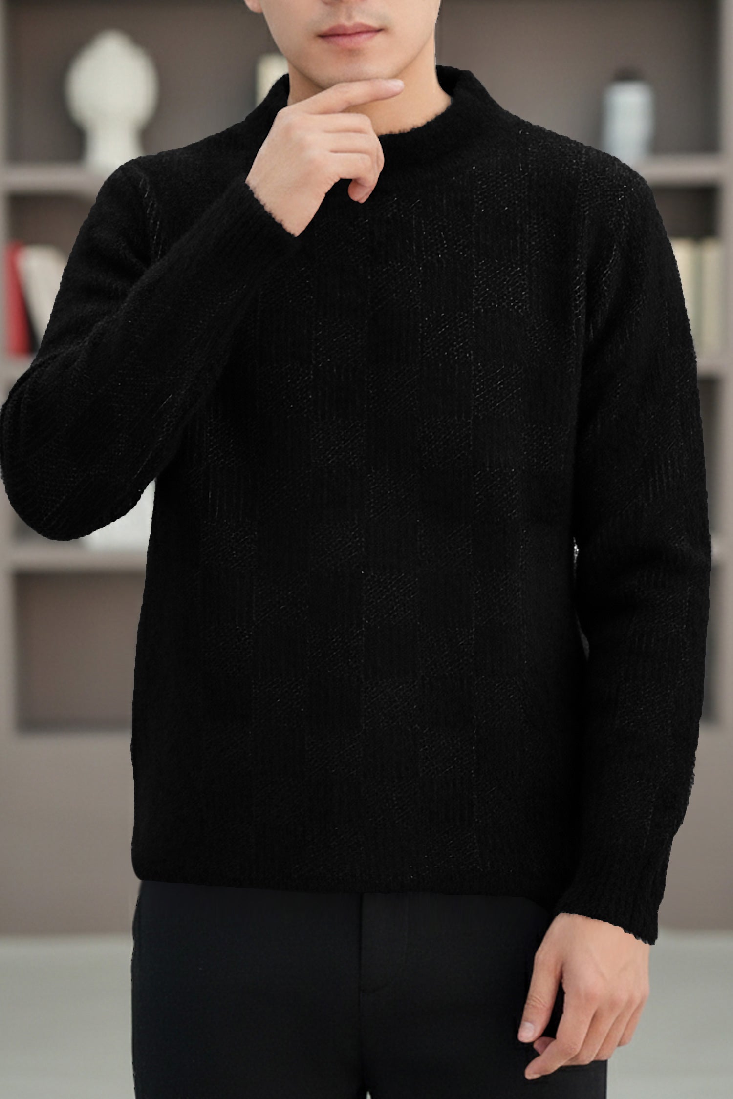 Turbo Classic Rabbit Wool Imported Men's Sweater