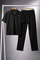 Turbo Street Comfort Collar Style Tracksuit In Black