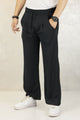 Turbo High Rise Pleated Waffle Pattern Loose Bottom Trouser