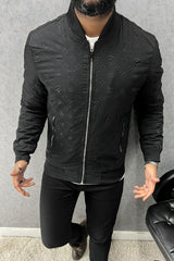 Luis Vten Embossed Logo Men's Imported Light Weight Jacket in Black