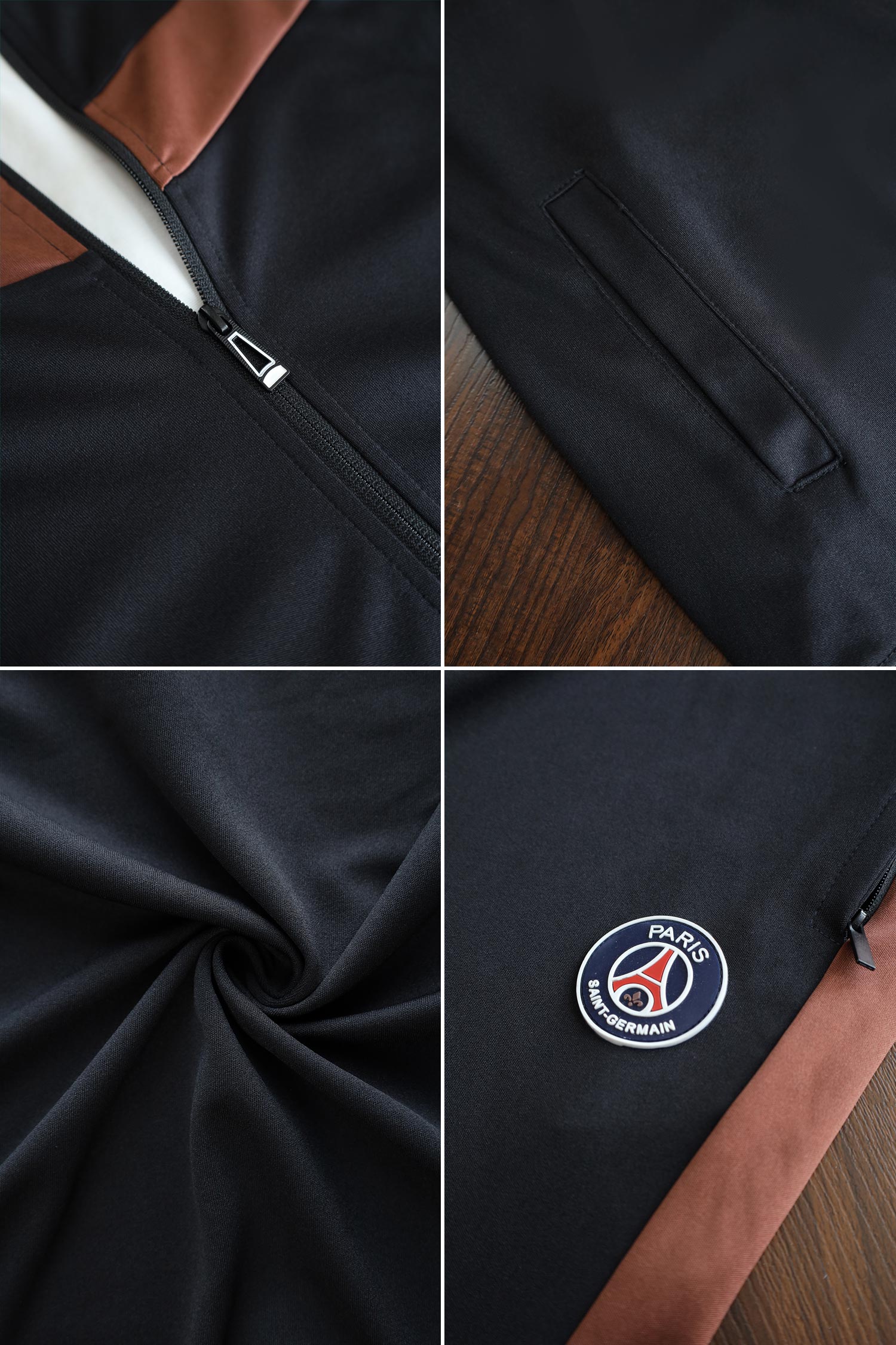 Nke Diagonal V Panel Signature Full Zipper Tracksuit
