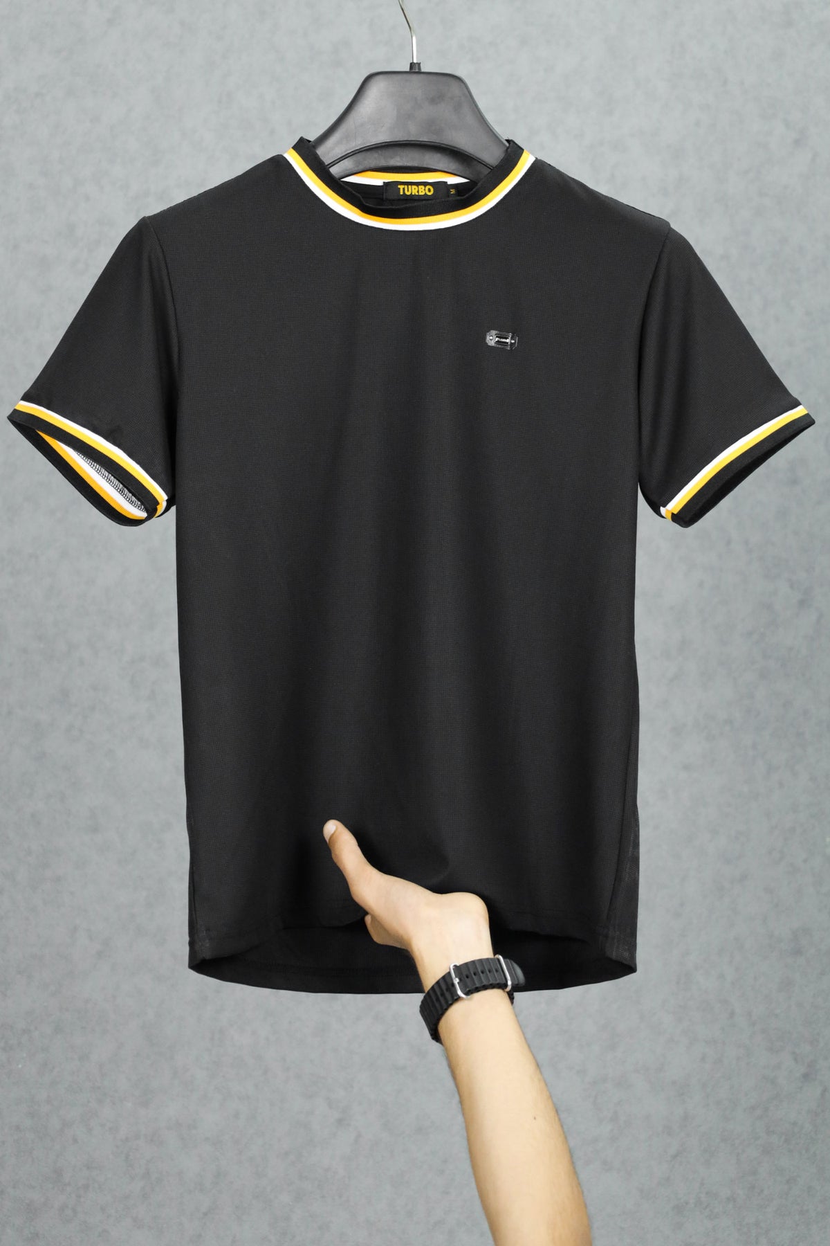 Turbo Premium Designer Edition Crew Neck Tee In Black
