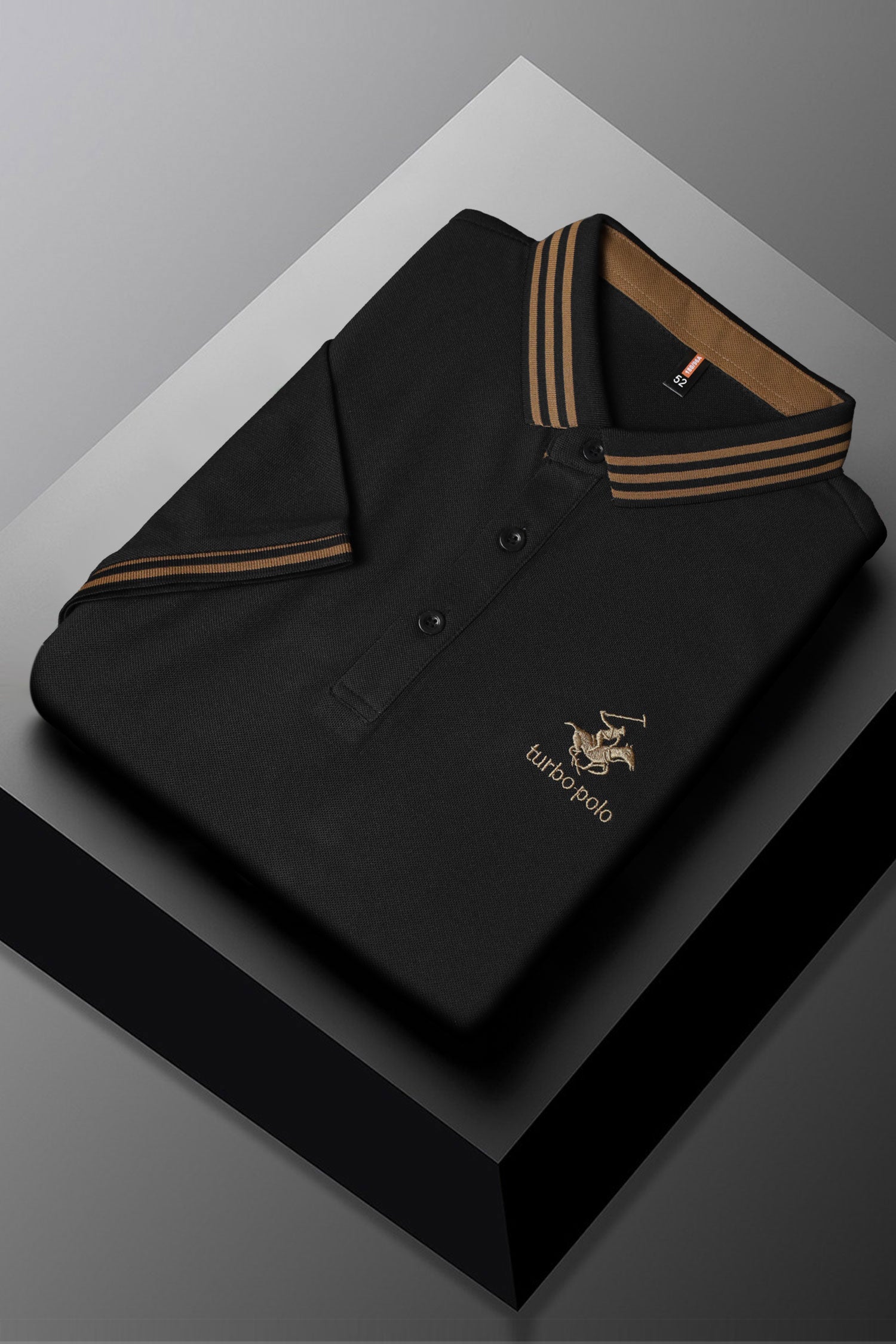 Turbo Polo Spring Lapel Horse Men's Polo Shirt