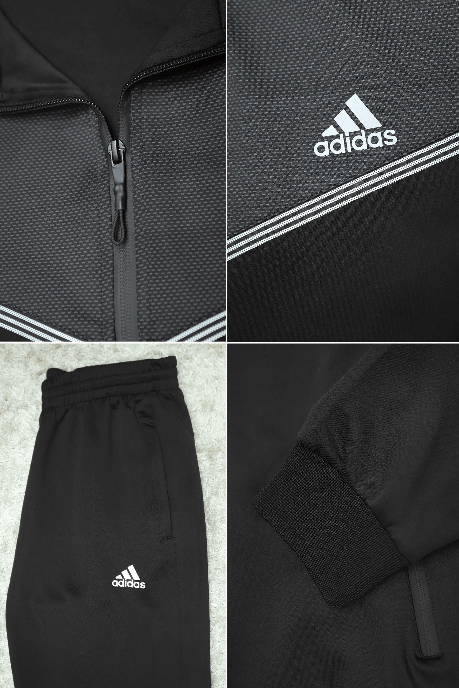 Adds Contrast Tone Sportswear Men Zipper Tracksuit