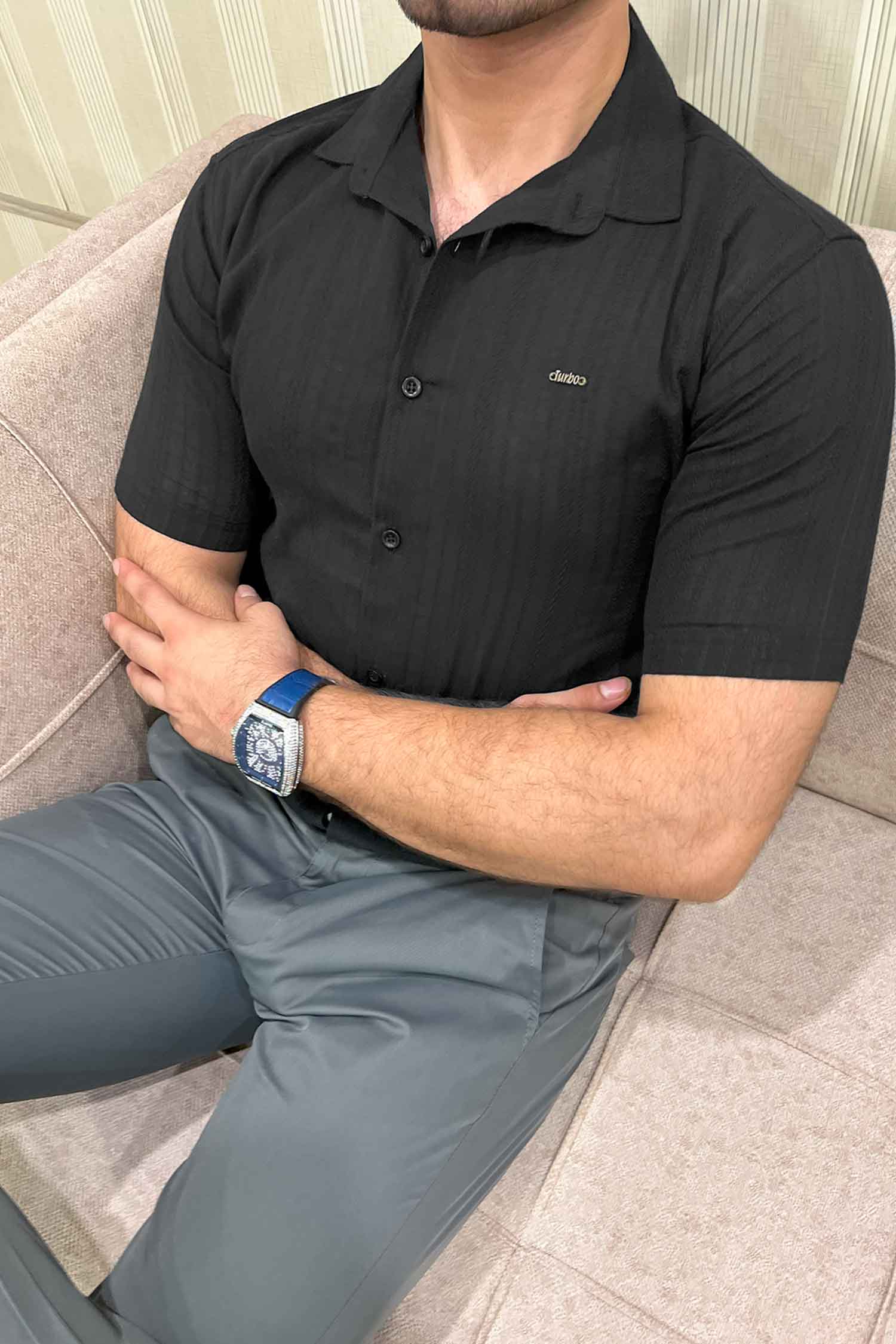Turbo Textured Champ Casual Shirt
