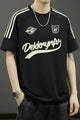 3 Stripes Graphic Typography Round Neck T-shirt*
