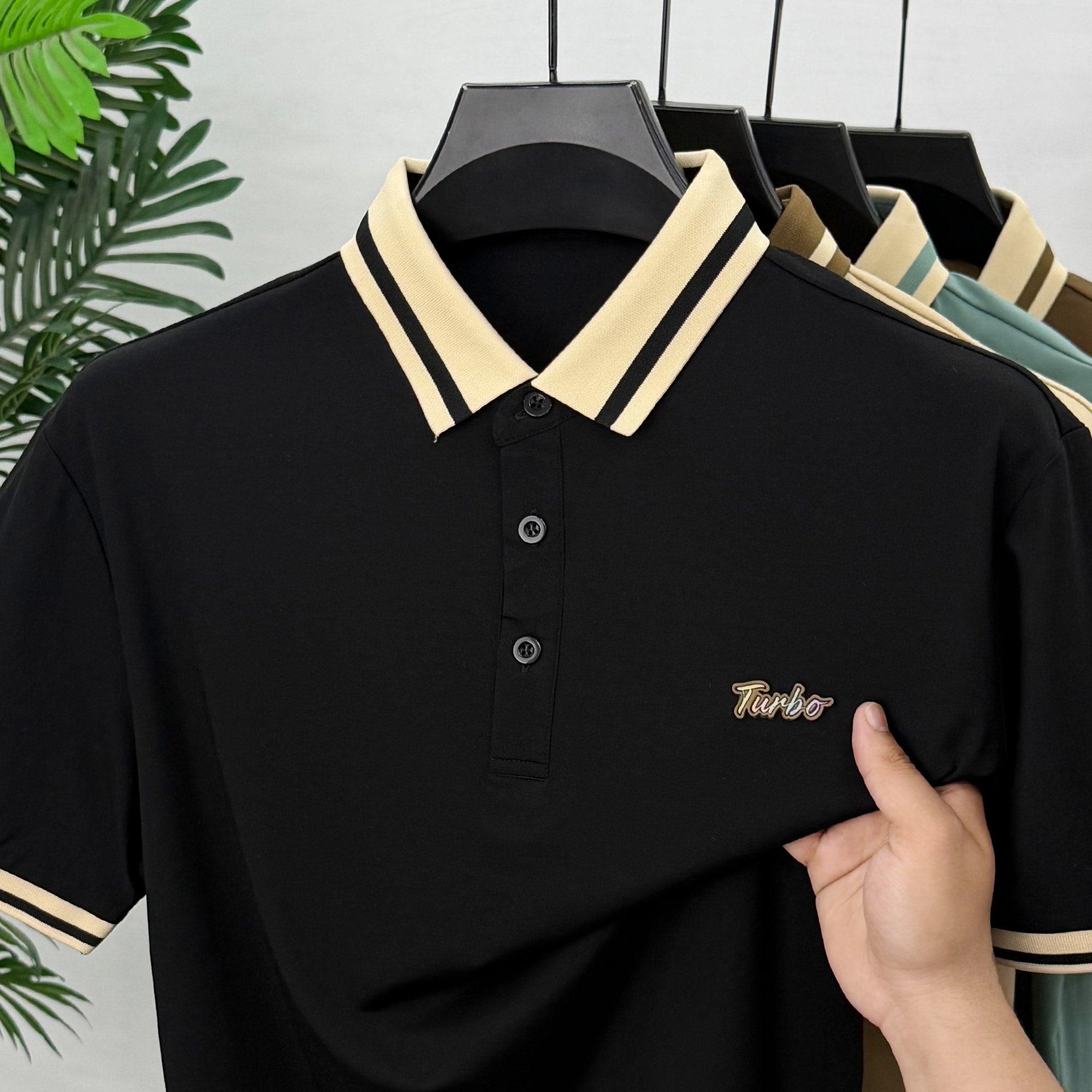 Turbo Rib Collared Style Men's Polo T-Shirt