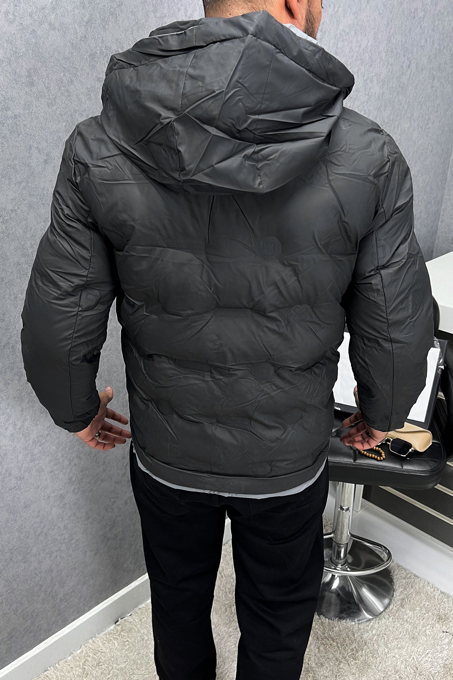 Contrast Tone Sides Padded Imported Puffer Jacket