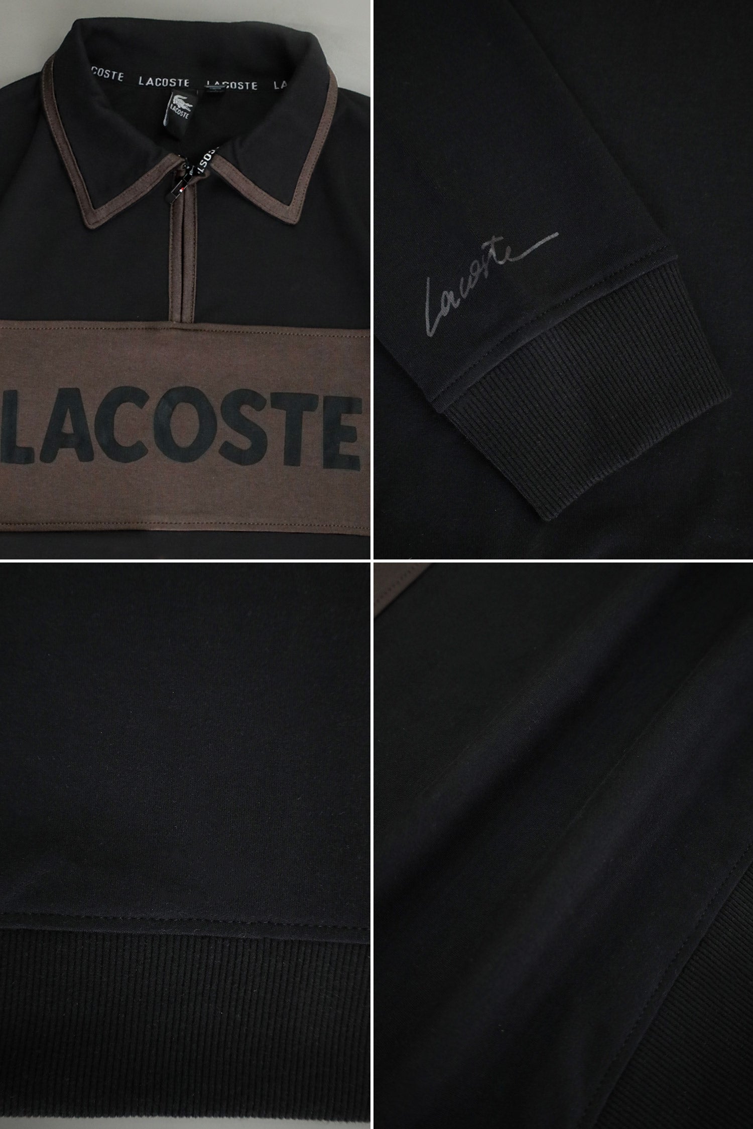 Lcste Color-Block Panel Imported Men's Sweatshirt
