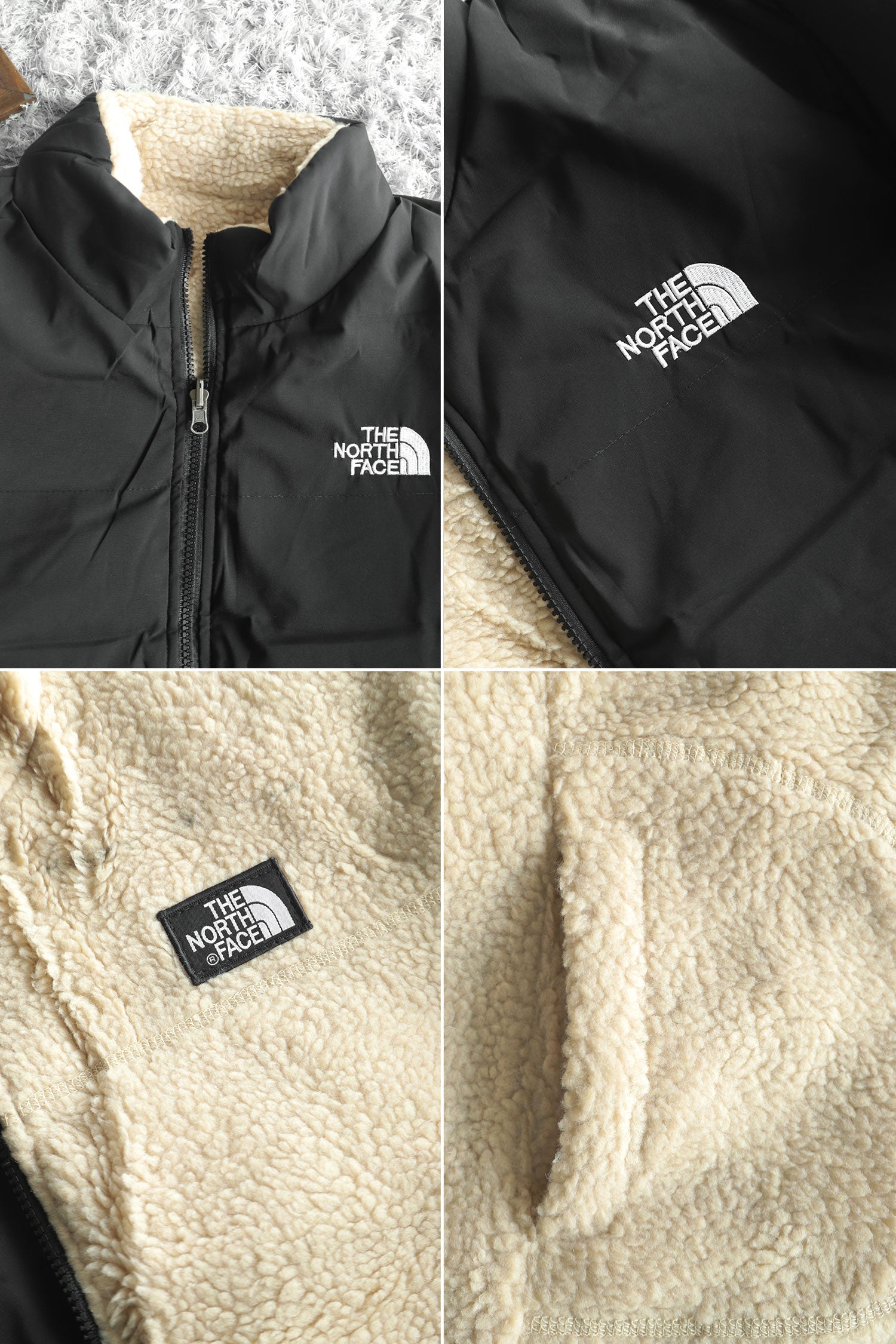 The Nrth Fce Inside Sherpa Double Sided Imported Puffer Jacket