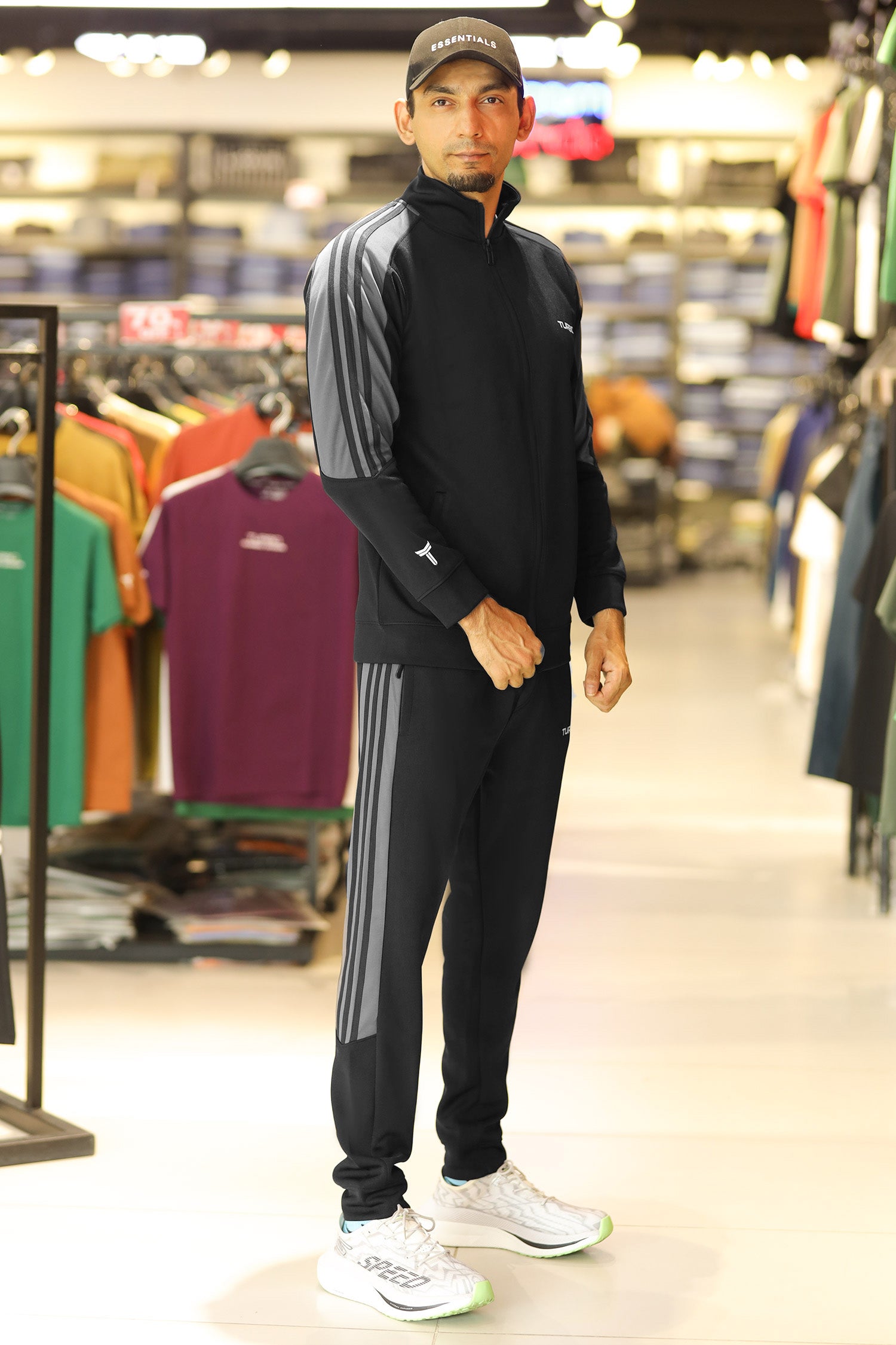 Turbo 3 Stripe Slim-Fit Full Zipper Style Tracksuit