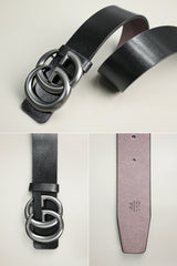 G Metal Alloy Automatic Buckle Branded Belt